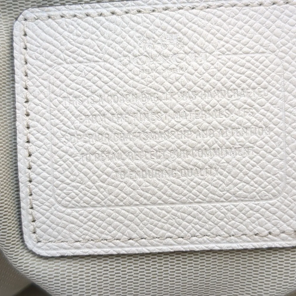 Coach White Taxi Tote Bag - Picture 12 of 15